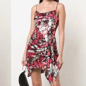 Cinq A Sept Whitney gathered bodycon dress